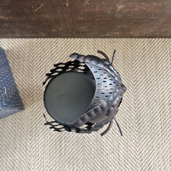 Partylite Artisan Owl Candle Jar Plant Holder Metal Sculpture 11"x 9"x 7" - Picture 6 of 8